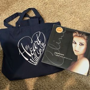 Brand new Celine Dion bag and album set